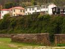 Homes above the fort.